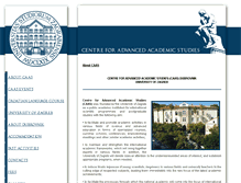 Tablet Screenshot of caas.unizg.hr