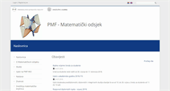 Desktop Screenshot of math.pmf.unizg.hr