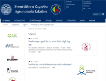 Tablet Screenshot of agr.unizg.hr
