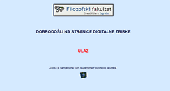 Desktop Screenshot of dzs.ffzg.unizg.hr
